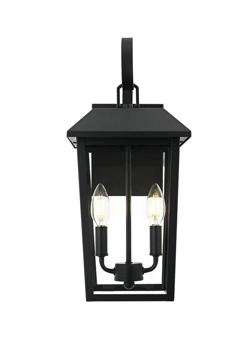 Elegant Lighting - OD502W18BK - Two Light Outdoor Wall Sconce - Riggs - Black