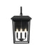 Elegant Lighting - OD502W22BK - Three Light Outdoor Wall Sconce - Riggs - Black