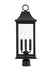 Elegant Lighting - OD503P24BK - Three Light Outdoor Post Mount - Shepard - Black