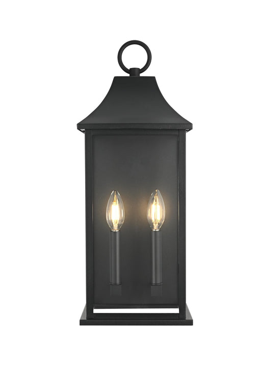 Elegant Lighting - OD503W21BK - Two Light Outdoor Wall Sconce - Shepard - Black