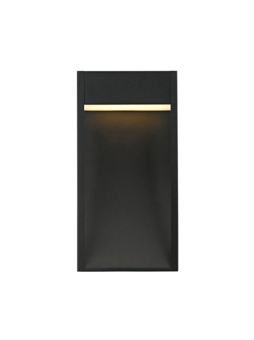 Elegant Lighting - OD504W15BK - LED Outdoor Wall Sconce - Adriel - Black