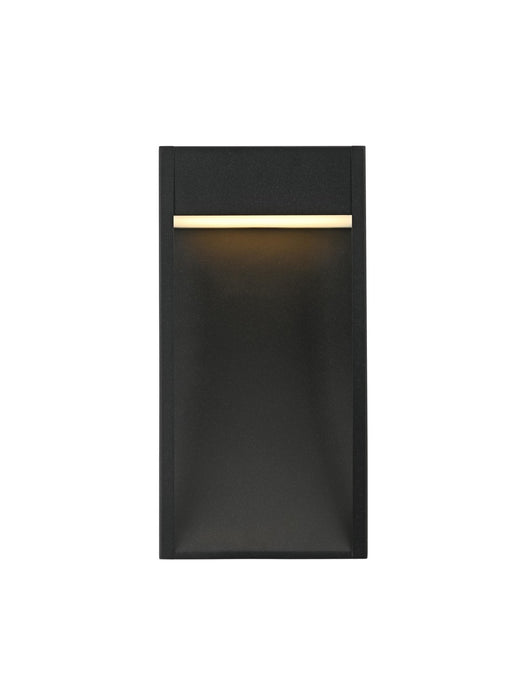 Elegant Lighting - OD504W15BK - LED Outdoor Wall Sconce - Adriel - Black