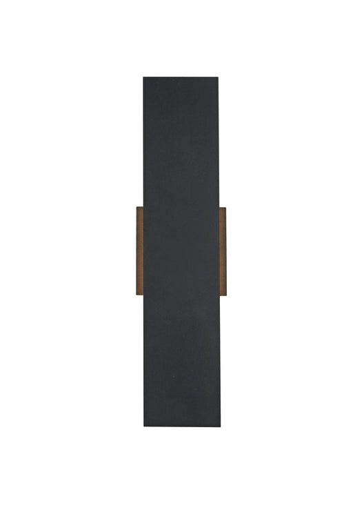 Elegant Lighting - OD506W18BK - LED Outdoor Wall Sconce - Waylen - Black