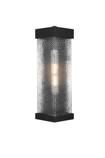 Swain One Light Outdoor Wall Sconce Black