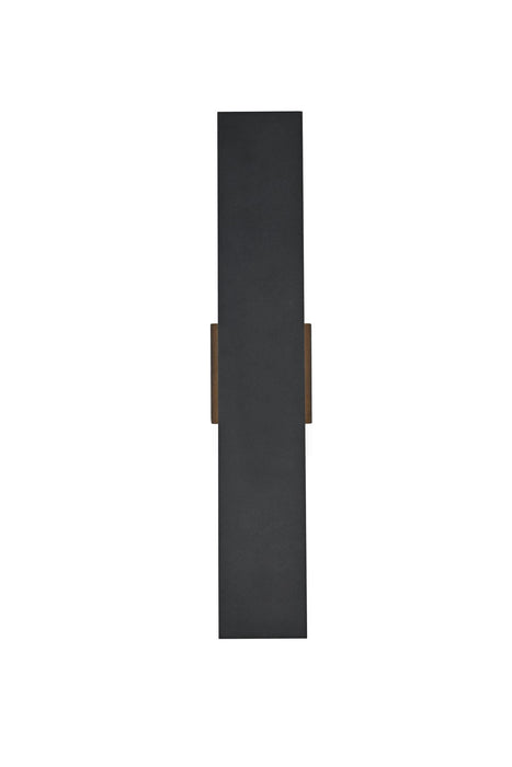 Elegant Lighting - OD506W24BK - LED Outdoor Wall Sconce - Waylen - Black