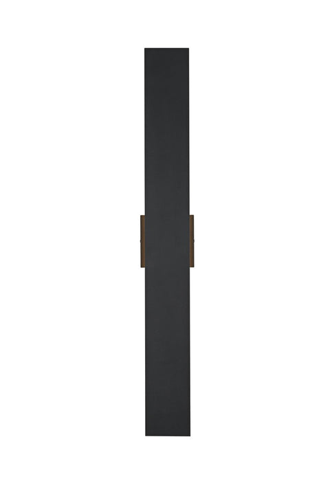 Elegant Lighting - OD506W34BK - LED Outdoor Wall Sconce - Waylen - Black