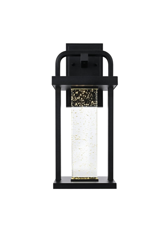 Elegant Lighting - OD602W15BK - LED Outdoor Wall Sconce - Uriah - Black
