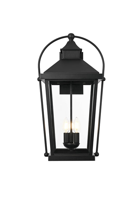 Elegant Lighting - OD605W24BK - Three Light Outdoor Wall Sconce - Luz - Black