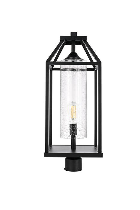 Elegant Lighting - OD606P26BK - One Light Outdoor Post Mount - Zora - Black