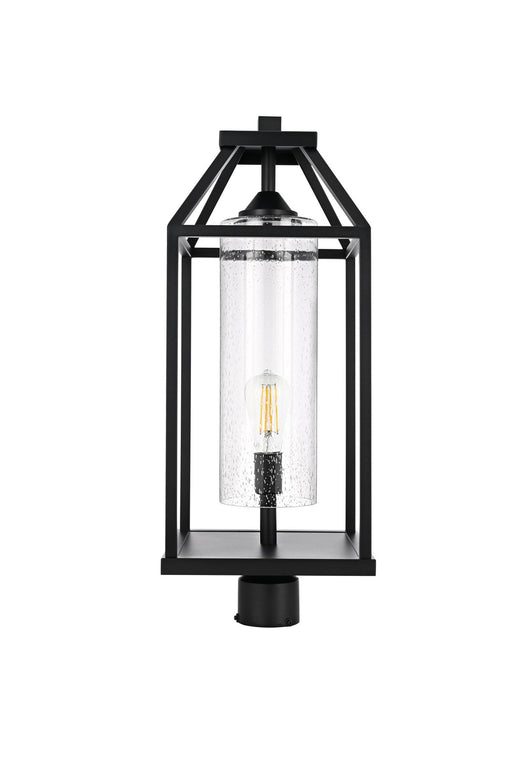 Elegant Lighting - OD606P26BK - One Light Outdoor Post Mount - Zora - Black