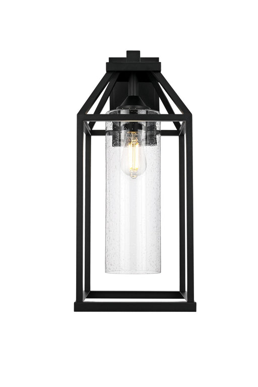 Elegant Lighting - OD606W24BK - One Light Outdoor Wall Sconce - Zora - Black