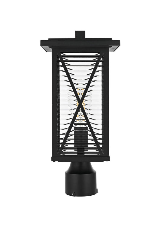 Elegant Lighting - OD607P16BK - One Light Outdoor Post Mount - Jada - Black