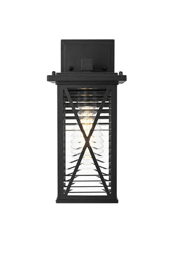 Jada One Light Outdoor Wall Sconce Black
