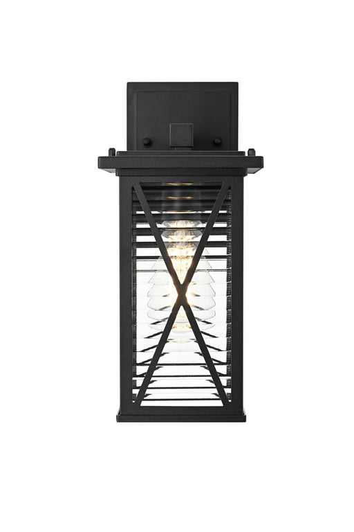 Elegant Lighting - OD607W12BK - One Light Outdoor Wall Sconce - Jada - Black