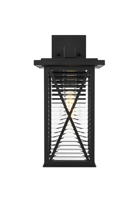 Elegant Lighting - OD607W15BK - One Light Outdoor Wall Sconce - Jada - Black