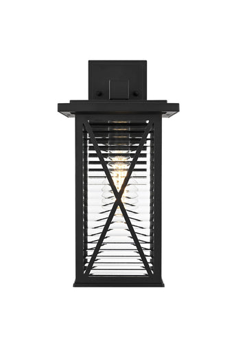 Jada One Light Outdoor Wall Sconce Black