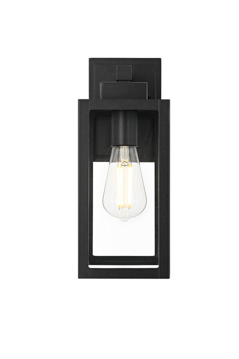 Elegant Lighting - OD608W13BK - One Light Outdoor Wall Sconce - Veda - Black