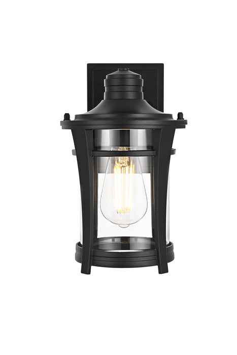 Elegant Lighting - OD609W11BK - One Light Outdoor Wall Sconce - Artemis - Black