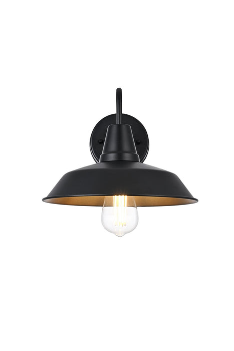 Elegant Lighting - OD610W13BK - One Light Outdoor Wall Sconce - Tinsley - Black