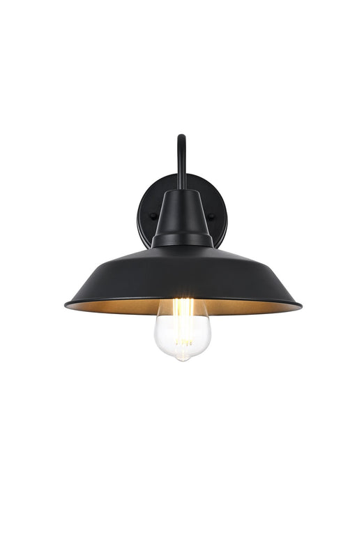 Elegant Lighting - OD610W13BK - One Light Outdoor Wall Sconce - Tinsley - Black