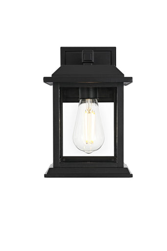 Araceli One Light Outdoor Wall Sconce Black