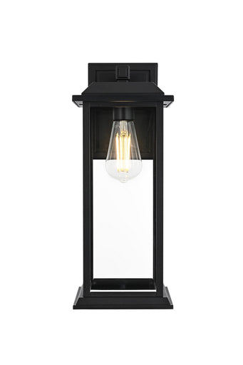 Araceli One Light Outdoor Wall Sconce Black