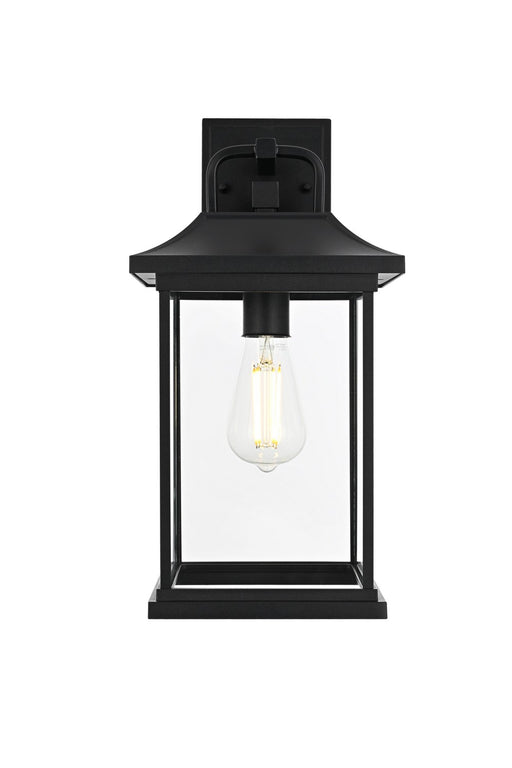 Elegant Lighting - OD612W16BK - One Light Outdoor Wall Sconce - Saul - Black
