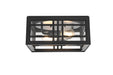 Elegant Lighting - OD613F5BK - Two Light Outdoor Flush Mount - Harley - Black