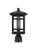 Elegant Lighting - OD613P14BK - One Light Outdoor Post Mount - Harley - Black