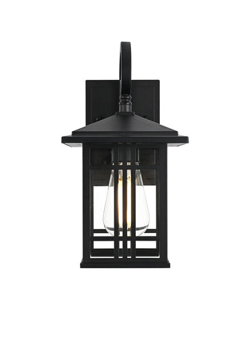 Harley One Light Outdoor Wall Sconce Black