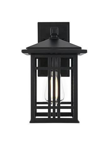 Harley One Light Outdoor Wall Sconce Black