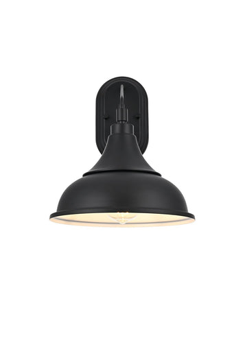 Elian One Light Outdoor Wall Sconce Black