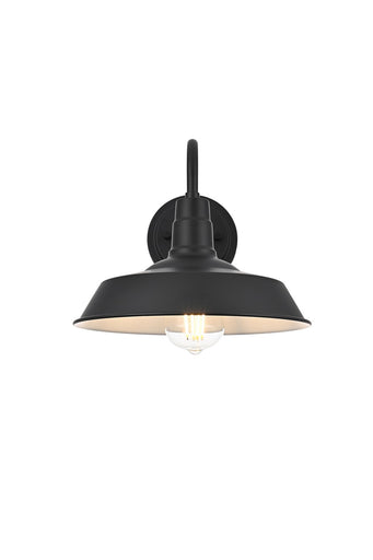 Franco One Light Outdoor Wall Sconce Black
