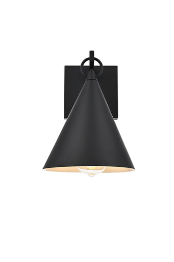 Hendrix One Light Outdoor Wall Sconce Black