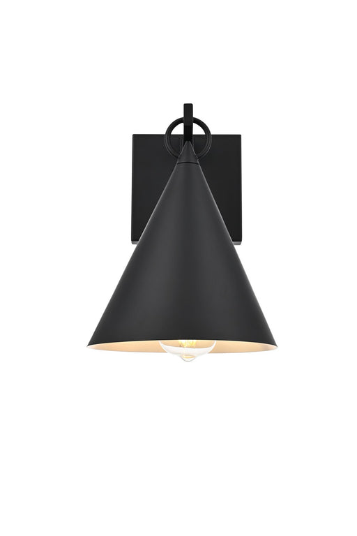 Elegant Lighting - OD806W11BK - One Light Outdoor Wall Sconce - Hendrix - Black