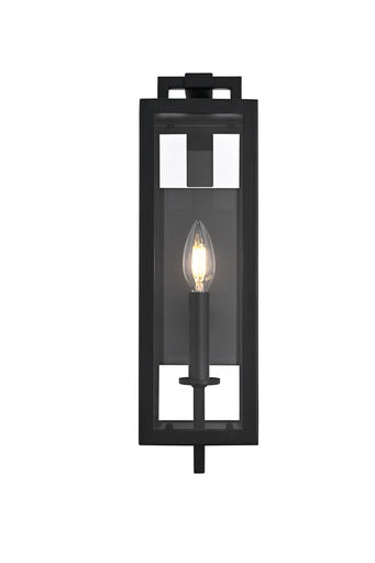 Jairo One Light Outdoor Wall Sconce Black