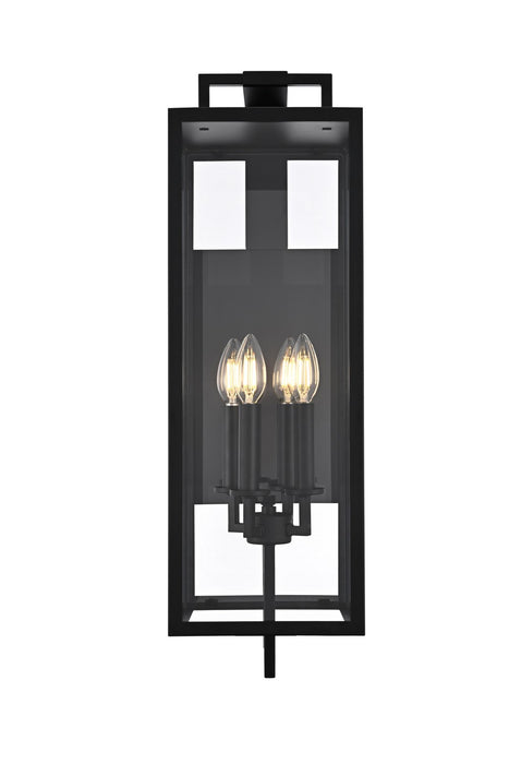 Elegant Lighting - OD809W26BK - Four Light Outdoor Wall Sconce - Jairo - Black