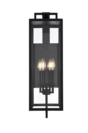 Jairo Four Light Outdoor Wall Sconce Black
