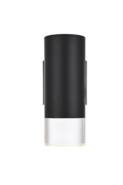 Elegant Lighting - OD810W9BK - LED Outdoor Wall Sconce - Jase - Black