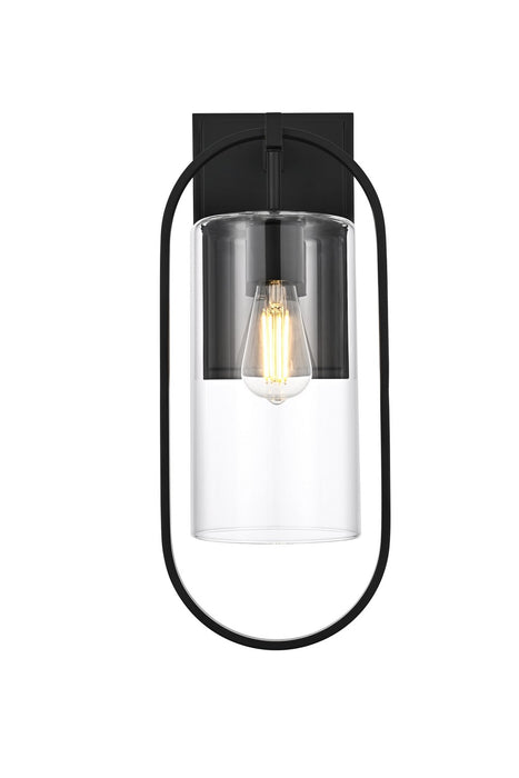 Elegant Lighting - OD811W20BK - One Light Outdoor Wall Sconce - Jaxson - Black