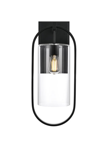 Jaxson One Light Outdoor Wall Sconce Black