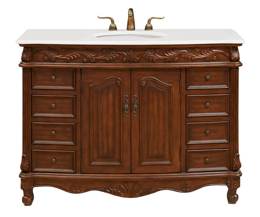 Elegant Lighting - VF-1040-VW - Single Bathroom Vanity - Bordeaux - Brown