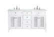 Elegant Lighting - VF-1042-VW - Double Bathroom Vanity - Cape Cod - Antique white