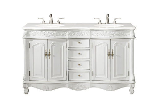 Elegant Lighting - VF-1049-VW - Double Bathroom Vanity - Windsor - Antique white