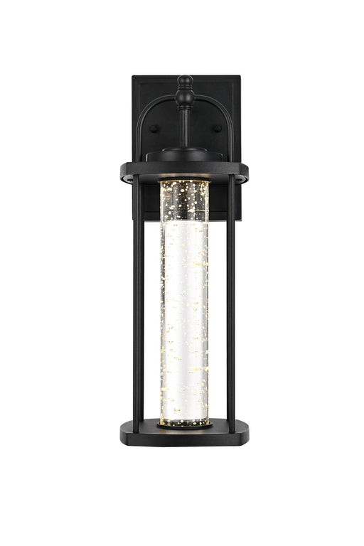 Elegant Lighting - OD601W15BK - LED Outdoor Wall Sconce - Zev - Black