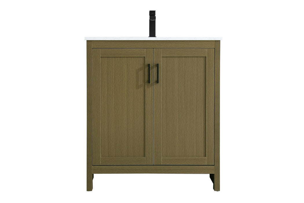 Elegant Lighting - VF25130MCB - Bathroom Vanity - Finnley - Chestnut Brown