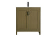 Elegant Lighting - VF25130MCB - Bathroom Vanity - Finnley - Chestnut Brown