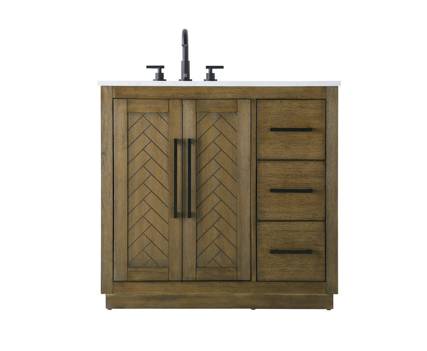 Elegant Lighting - VF29036HO - Bathroom Vanity - Chase - Hazel Oak