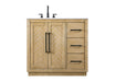 Elegant Lighting - VF29036LO - Bathroom Vanity - Chase - Linen Oak