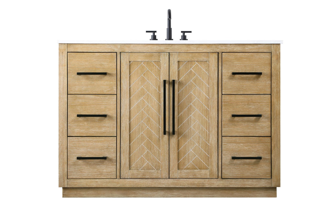 Elegant Lighting - VF29048LO - Bathroom Vanity - Chase - Linen Oak